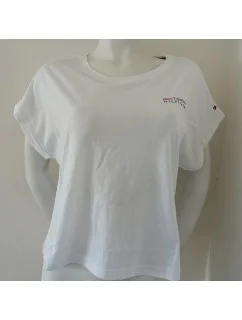 Dámske tričko UW0UW03632 YBR white - Tommy Hilfiger