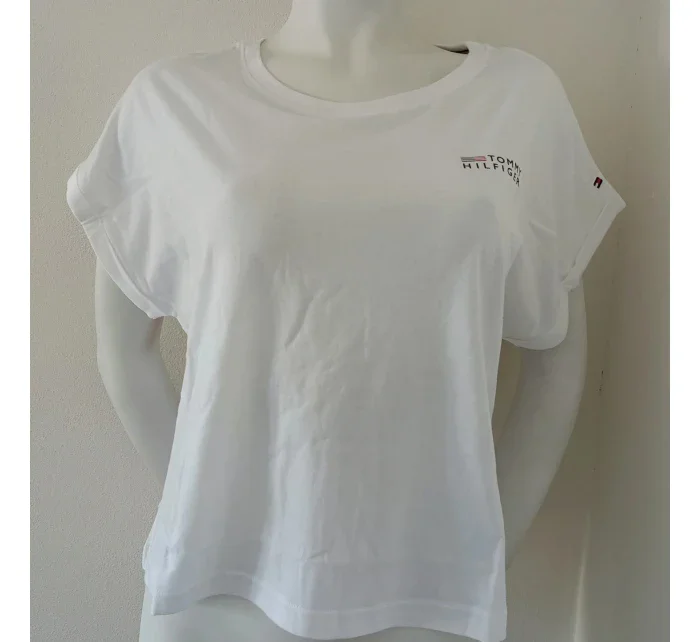 Dámske tričko UW0UW03632 YBR white - Tommy Hilfiger