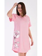 Dámská noční košile s krátkým rukávem model 18728710 - Vienetta Dámská noční košile s krátkým rukávem model 18728710 - Vienetta