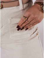 Dámské kalhoty světle béžové Dstreet model 21982217 - FashionStreet