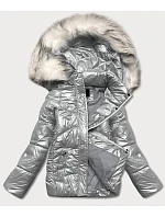 KRÓTKA KURTKA ZIMOWA DAMSKA W SZARA model 21244414 - J.STYLE KRÓTKA KURTKA ZIMOWA DAMSKA W SZARA model 21244414 - J.STYLE