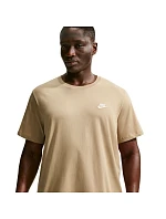 Pánské tričko Club Tee, béžové, model 22276323 - NIKE Pánské tričko Club Tee, béžové, model 22276323 - NIKE