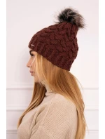 Fleecová čepice Daria model 18750109 hnědá - K-Fashion Fleecová čepice Daria model 18750109 hnědá - K-Fashion
