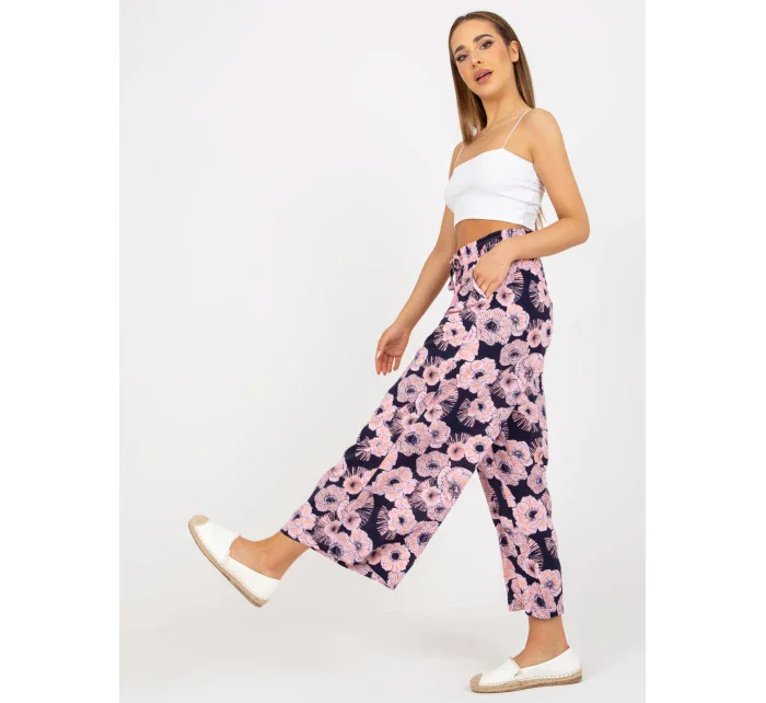 Nohavice D73771M62237A námornícka modrá