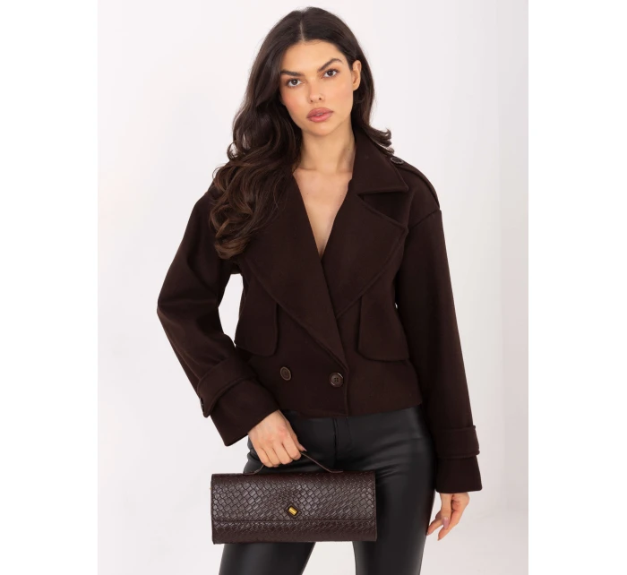 Kurtka IT KR model 21819057 ciemny brązowy - FPrice Kurtka IT KR model 21819057 ciemny brązowy - FPrice