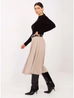 Spódnica IT SD model 21791043 beżowy - FPrice Spódnica IT SD model 21791043 beżowy - FPrice