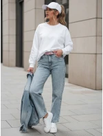Dámske džínsové nohavice mom fit MERTINE blue FashionStreet UY2503