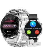 GIEWONT Vertex SmartCall GW450-4 Silver/Carbon Silicone Smartwatch GIEWONT Vertex SmartCall GW450-4 Silver/Carbon Silicone Smartwatch