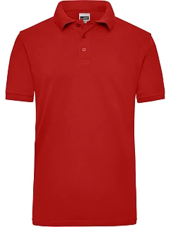 JN 801 Pánské pracovní piqué polo z těžké bavlny model 22490524 red - Daiber