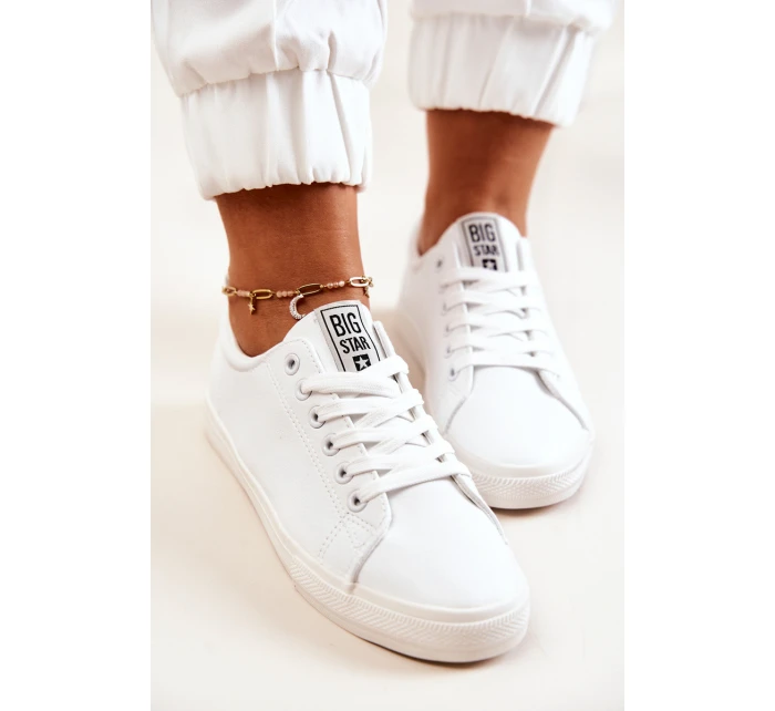 Kožená tenisová obuv Big Star model 21571999 Bílé - Big Star Shoes