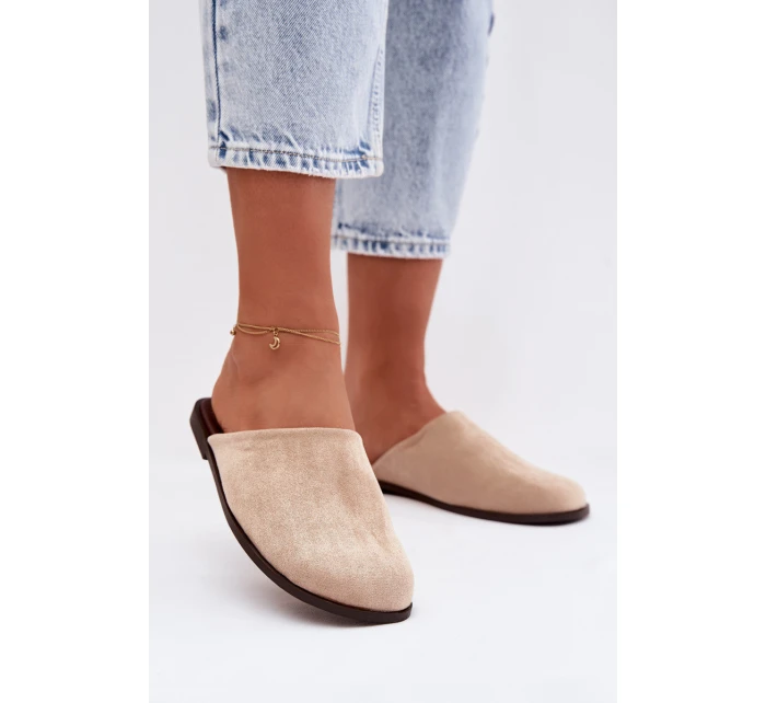 Dámské ploché béžové ekologické semišové Veronelle Dámské ploché béžové ekologické semišové Veronelle