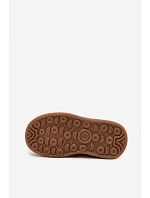 Dievčenské tenisky s leopardím vzorom na suchý zips Beige Satinia Dievčenské tenisky s leopardím vzorom na suchý zips Beige Satinia