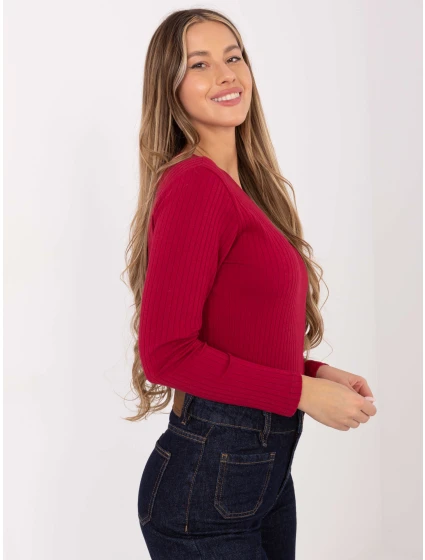 Bluzka RV BZ model 21787925 bordowy - FPrice Bluzka RV BZ model 21787925 bordowy - FPrice