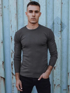 Pánský klasický svetr tmavě šedý Dstreet model 21980564 - FashionStreet