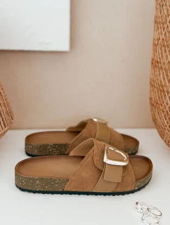 Dámske žabky NOLVINA beige FashionStreet ZY0977