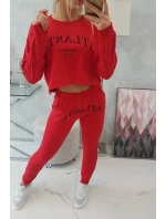 Atlanta tlačená sada červená Atlanta tlačená sada červená