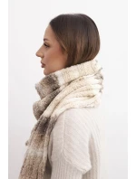 Dámsky vlnený komínový šál KN20 fialový