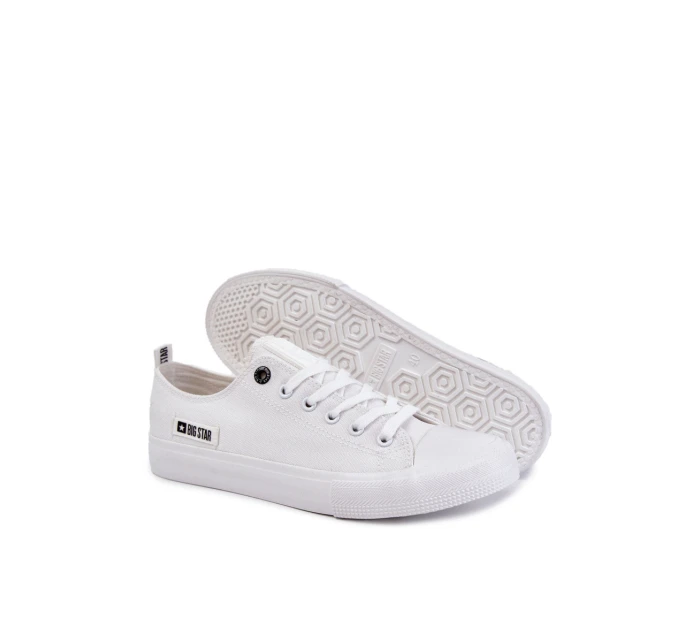 Pánské tenisky z materiálu Big Star Bílé model 21594567 - Big Star Shoes