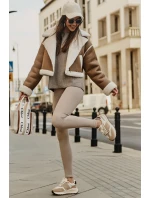 Ocieplane Sneakersy Damskie Skórzane Big Star OO274A317 HI-POLY SYSTEM Beżowe Ocieplane Sneakersy Damskie Skórzane Big Star OO274A317 HI-POLY SYSTEM Beżowe