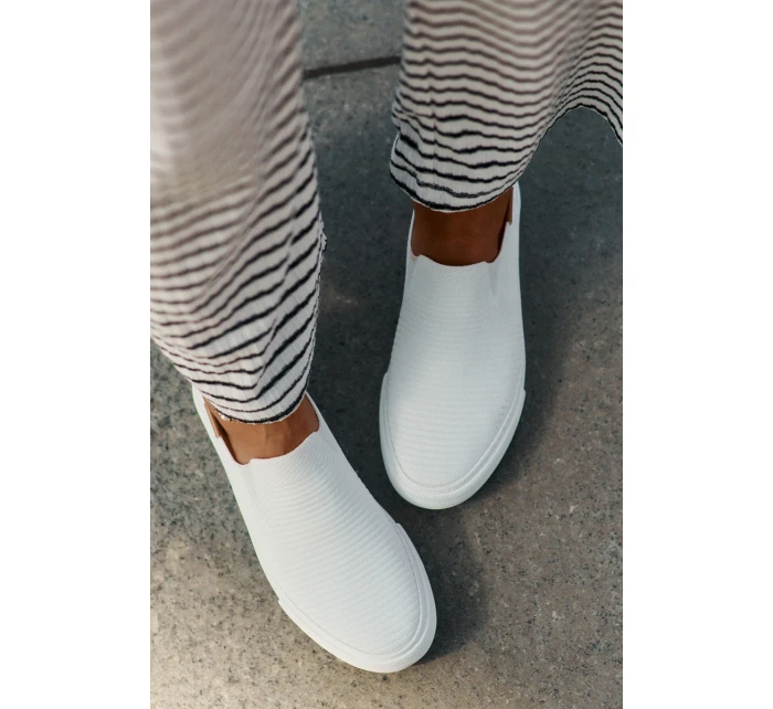 Dámské Tenisky SlipOn Big Star model 21693204 Bílé - Big Star Shoes Dámské Tenisky SlipOn Big Star model 21693204 Bílé - Big Star Shoes