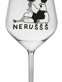 NERUŠŠŠ - čirá nerozbitná sklenice na víno 470 ml