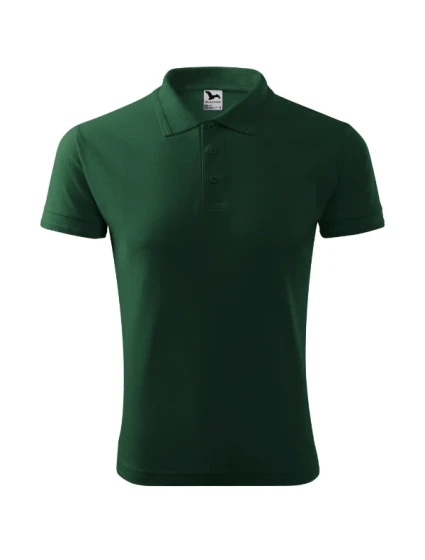 Pique Polo polokošile pánská dark green Pique Polo polokošile pánská dark green