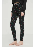 Dámske pyžamo s potlačou YI80001 čierne - DKNY