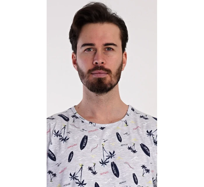 Pánska nočná košeľa s krátkym rukávom Surfovanie