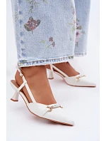 Sandále na podpätku model 227448 Step in style