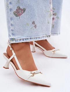 Sandále na podpätku model 227448 Step in style