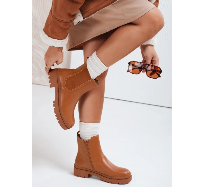Dámske čižmy MONDERICO camel FashionStreet ZY0512