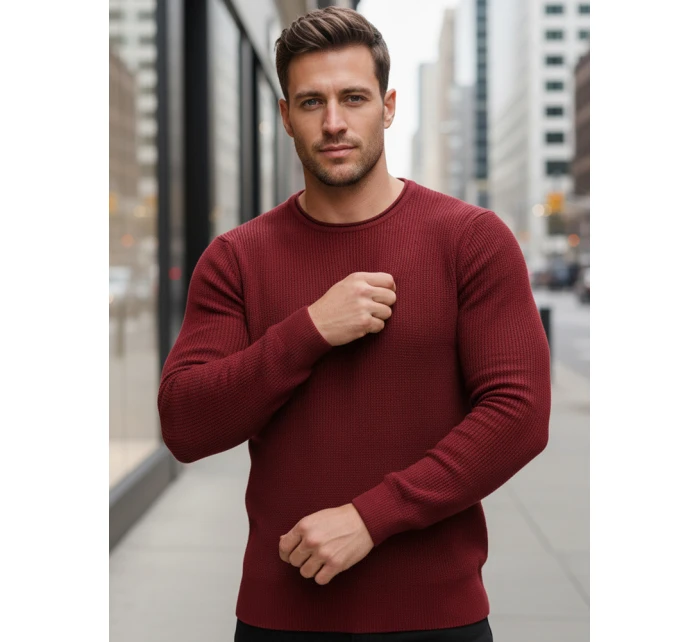 Pánsky bordový sveter WX2295 Pánsky bordový sveter WX2295