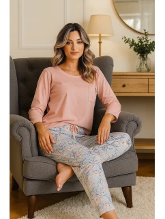 Pyžamo Leveza Fidelia 1510 7/8 M-2XL