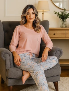 Pyžamo Leveza Fidelia 1510 7/8 M-2XL