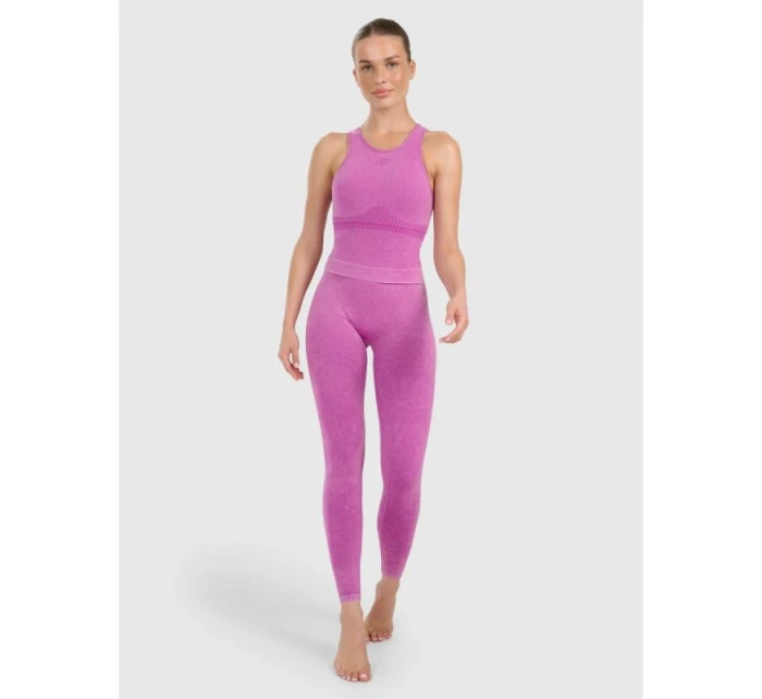 Dámske štíhle rýchloschnúce tričko na jogu a pilates 4F 4FWAW25TFSLF578-54A Dámske štíhle rýchloschnúce tričko na jogu a pilates 4F 4FWAW25TFSLF578-54A