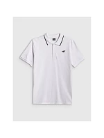 Pánske polo tričko s klasickým strihom 4F 4FRMM00TPTSM0940-10S Pánske polo tričko s klasickým strihom 4F 4FRMM00TPTSM0940-10S