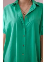 Bavlnené tričko s krátkym rukávom zelené