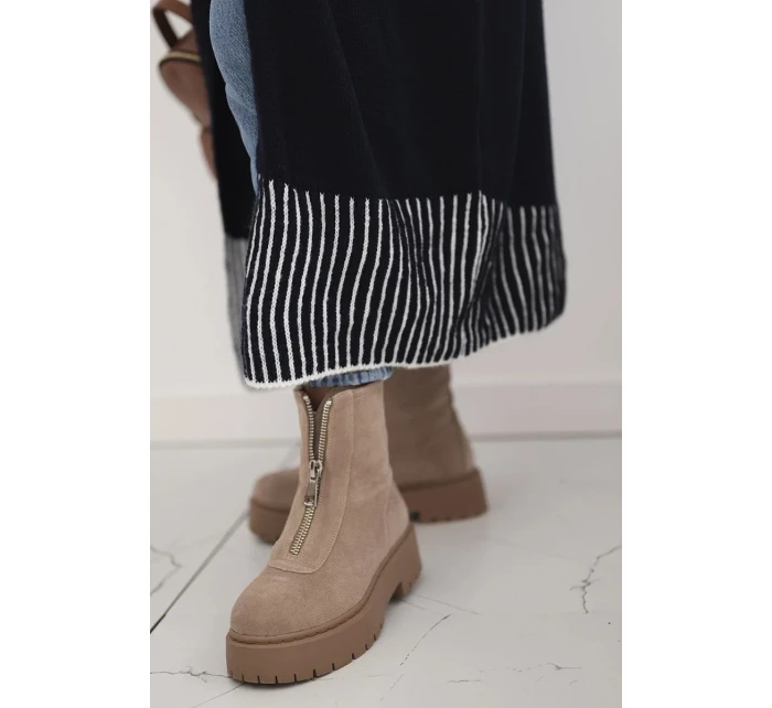 Sveter s vreckami námornícka modrá