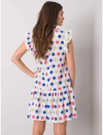 Šaty LK SK model 17614715 bílá a modrá - FPrice Šaty LK SK model 17614715 bílá a modrá - FPrice