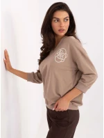 Bluzka RV BZ model 21393103 ciemny bezowy - FPrice Bluzka RV BZ model 21393103 ciemny bezowy - FPrice