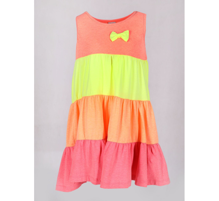 Yoclub Letné dievčenské šaty bez rukávov UDK-0009G-A300 Viacfarebné