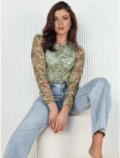 Dámská halenka zelená model 21972920 - Dstreet