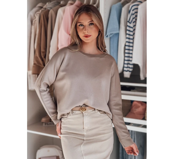 Dámska oversize maslová mikina s NUBISS popolom FashionStreet RY2800