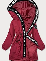 Vínová dámska bunda (BR8002-27)