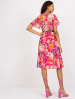 Šaty DHJ SK 13162.92 tmavo ružová