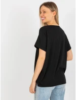 Dámská halenka LK BZ model 18309980 černá - FPrice Dámská halenka LK BZ model 18309980 černá - FPrice