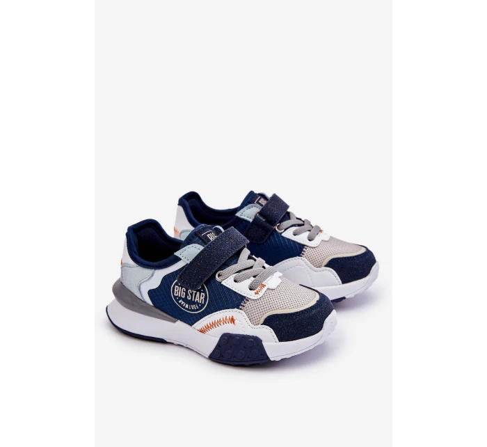 Dziecięce Sneakersy Memory Foam System Big Star LL374225 Granatowe Dziecięce Sneakersy Memory Foam System Big Star LL374225 Granatowe