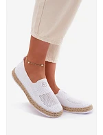 Dámské espadrilky model 22067174 Bílé - VINCEZA Dámské espadrilky model 22067174 Bílé - VINCEZA