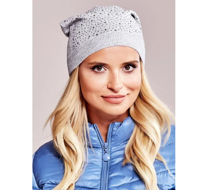 Dámská čepice AT CZ model 16719366 světle šedá - FPrice Dámská čepice AT CZ model 16719366 světle šedá - FPrice