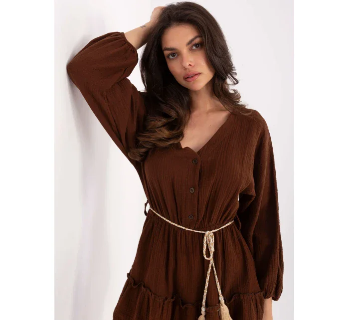 Šaty MI SK A5079.27 tmavohnedé